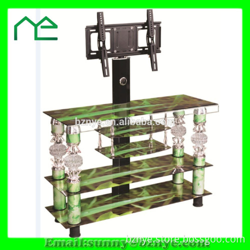 tempered glass led tv stand tv table living room type furniture